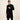 Majestic Black Sherwani with 3D Appliqué – Complete Coat & Pant Ensemble