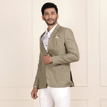Refined Sage Green Linen Blazer for a Fresh, Polished Look