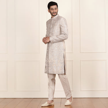 Golden Color Sherwani for Men