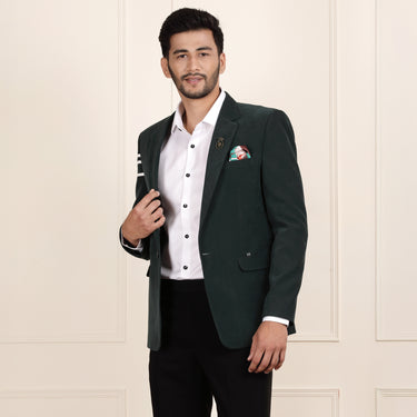 Iconic Suede Green Blazer Coat
