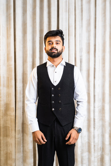 Embroidered Italian Suit 3 piece