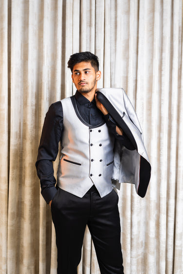 Classic SIlver Tuxedo 3 piece