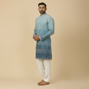 OMBRE FLORAL KURTA