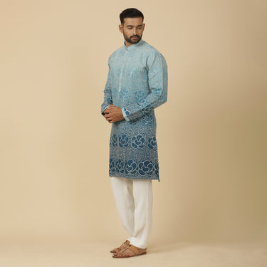 OMBRE FLORAL KURTA