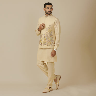 LINEN BANDI KURTA SET