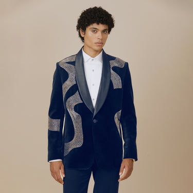 ABSTRACT VELVET TUXEDO