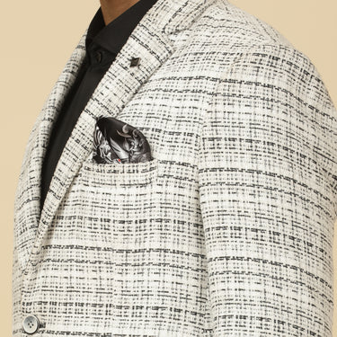 WHITE TWEED BLAZER
