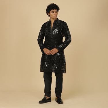 SHIMMER BLACK KURTA