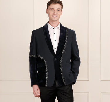 2 Piece midnight blue colour coat and pant