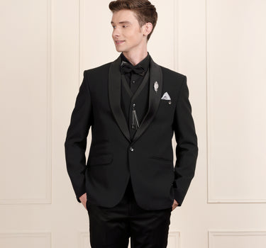 3 Piece tuxedo waistcoat pant and bow