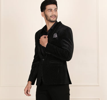 2 Piece black tuxedo coat and pant