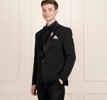 3 Piece tuxedo waistcoat pant and bow