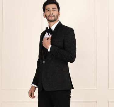 5 PIECE TUXEDO black waistcoat, shirt, Pant & bow