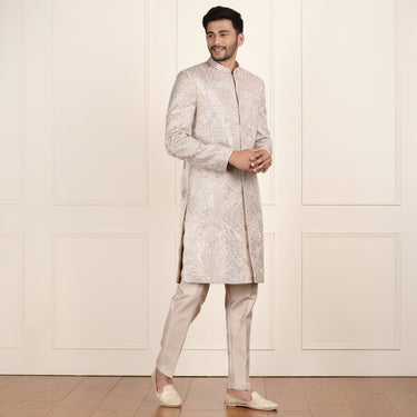 Golden Color Sherwani for Men
