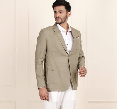 Sage Green Linen Blazer