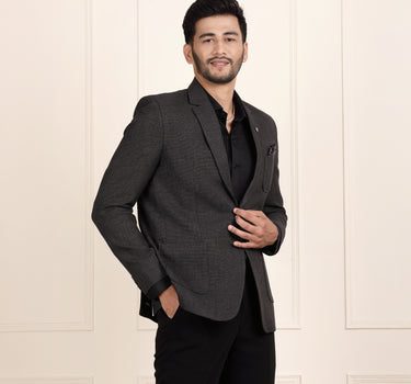 Stylish Grey Casual Linen Blazer for Men – Perfect for Smart Casual Wear