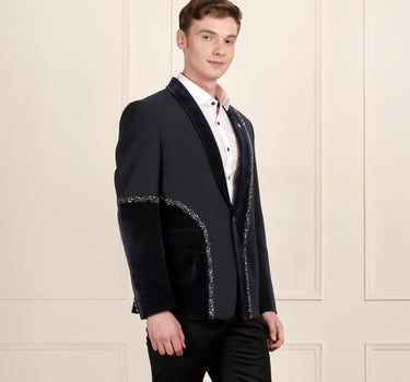 2 Piece midnight blue colour coat and pant