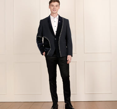 2 Piece midnight blue colour coat and pant