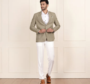 Sage Green Linen Blazer