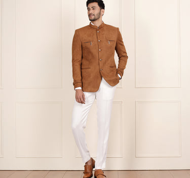 Tan Colour Jodhpuri Coat for Men