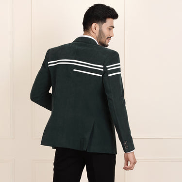 Iconic Suede Green Blazer Coat