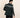 Suede green blazer coata