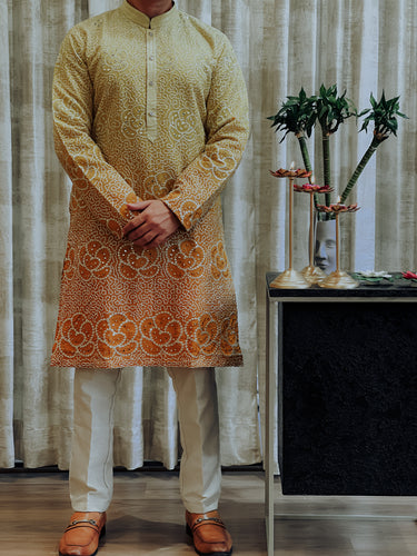 CLASSIC OMBRE WITH FLORAL THREAD WORK