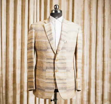 HORIZONTAL STRIPPED BLAZER