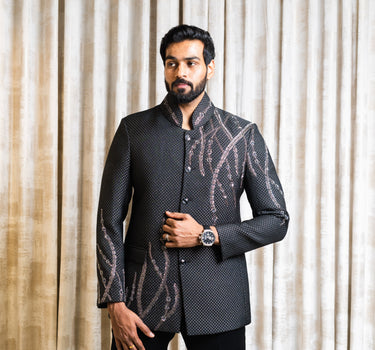 High Neck Zardosi Jodhpuri