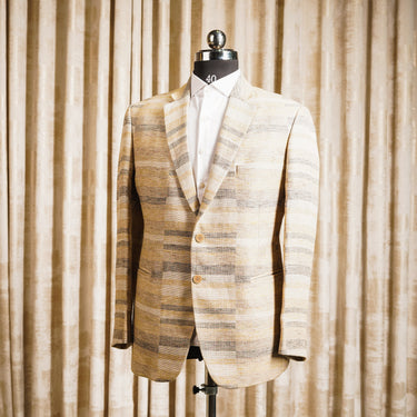 HORIZONTAL STRIPPED BLAZER