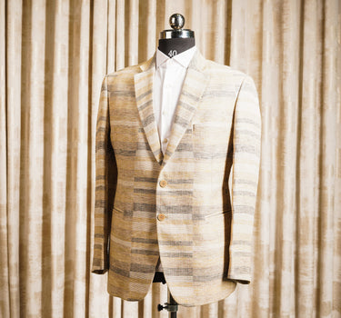 HORIZONTAL STRIPPED BLAZER