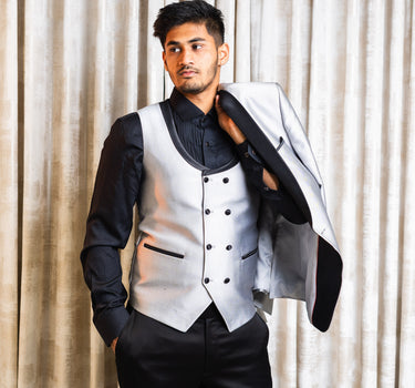 Classic SIlver Tuxedo 3 piece