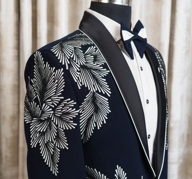 Intricate Embroidery Tuxedo