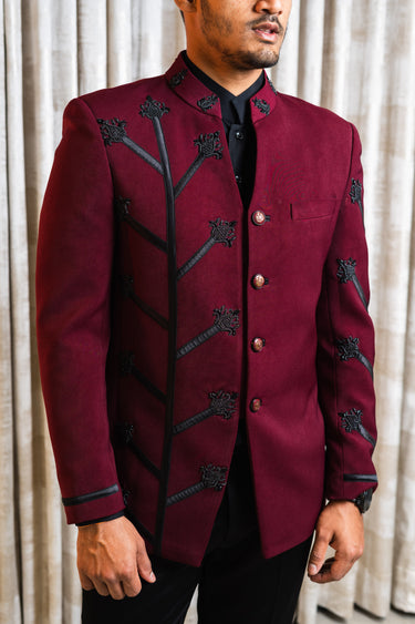 Semi Open Embroidered Jodhpuri