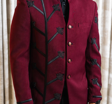 Semi Open Embroidered Jodhpuri