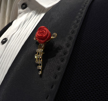 Red Rose Pin