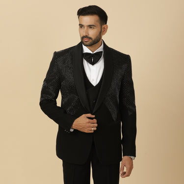 DRIP EMBROIDERY TUXEDO