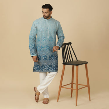 OMBRE FLORAL KURTA