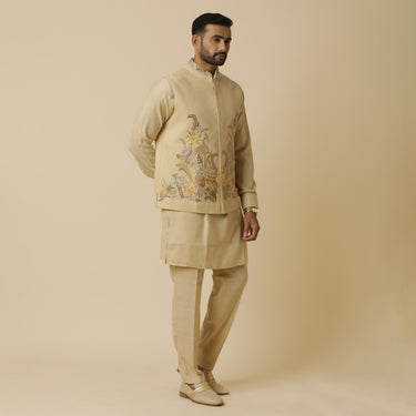 LINEN BANDI KURTA SET