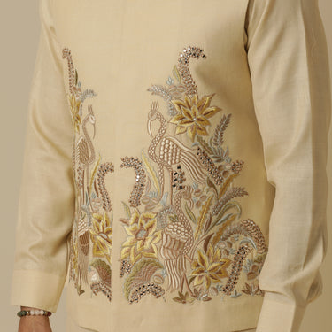 LINEN BANDI KURTA SET