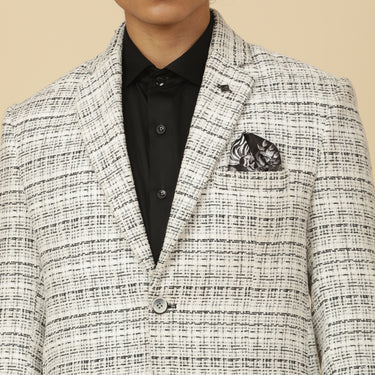 WHITE TWEED BLAZER