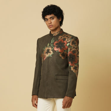 OLIVE SUEDE JODHPURI