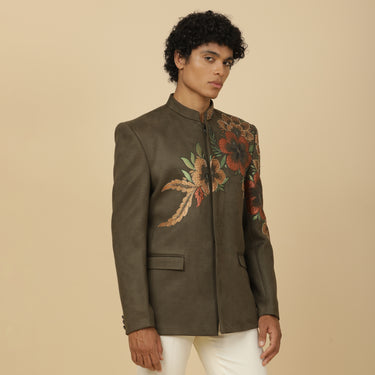 OLIVE SUEDE JODHPURI
