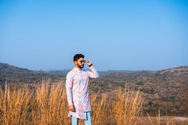 Asymmetric Achkan Kurta