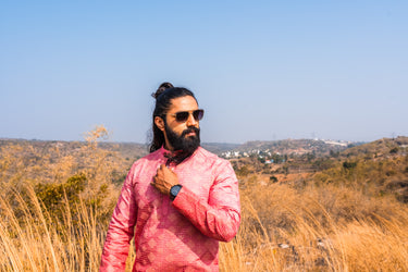 Classic Heavy embroidery Ombre Kurta