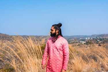Classic Heavy embroidery Ombre Kurta