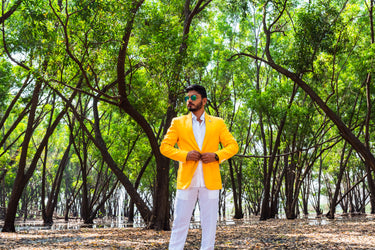 Yellow Linen Blazer