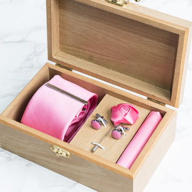 Pink tie box set