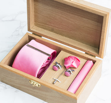 Pink tie box set