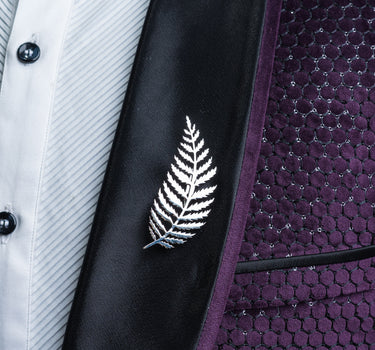 Fern Silver Lapel Pin